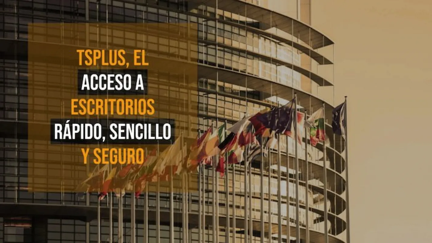 Empleado de administración pública accediendo remotamente a aplicaciones internas con TSplus