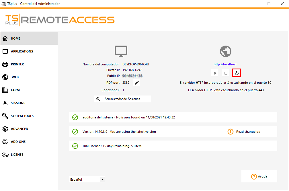 Servidor Web Integrado